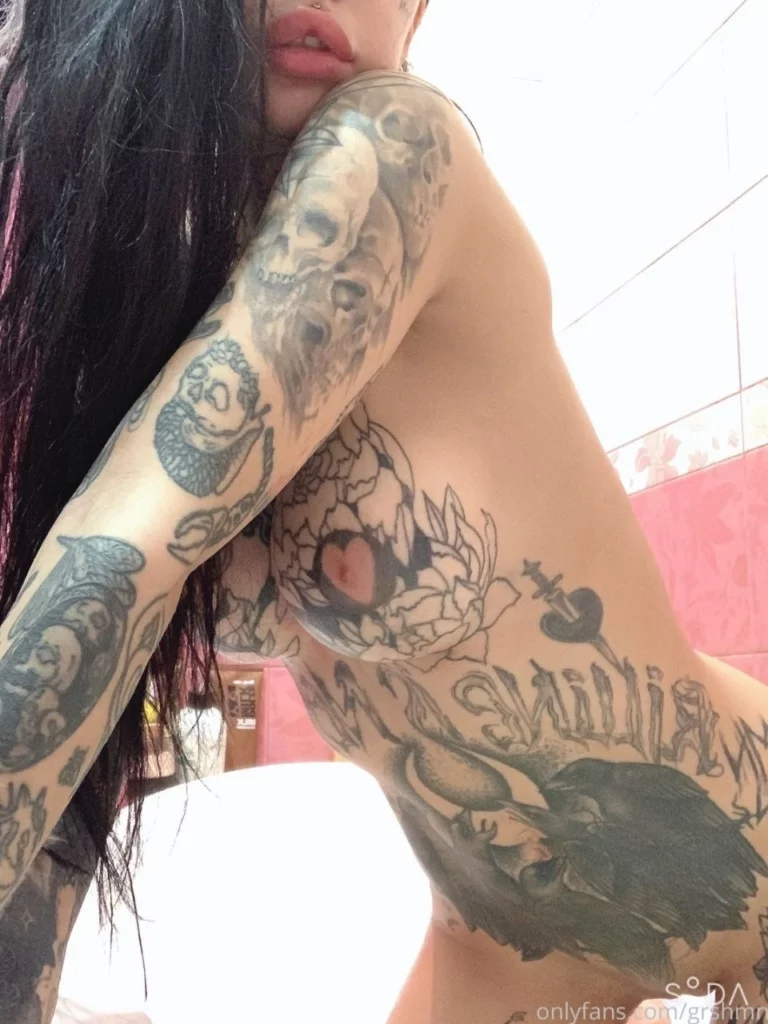 Анастасия Гришман порно актриса, слив голых фото с онлифанс без цензуры, порно с OnlyFans, голая в татуировках 